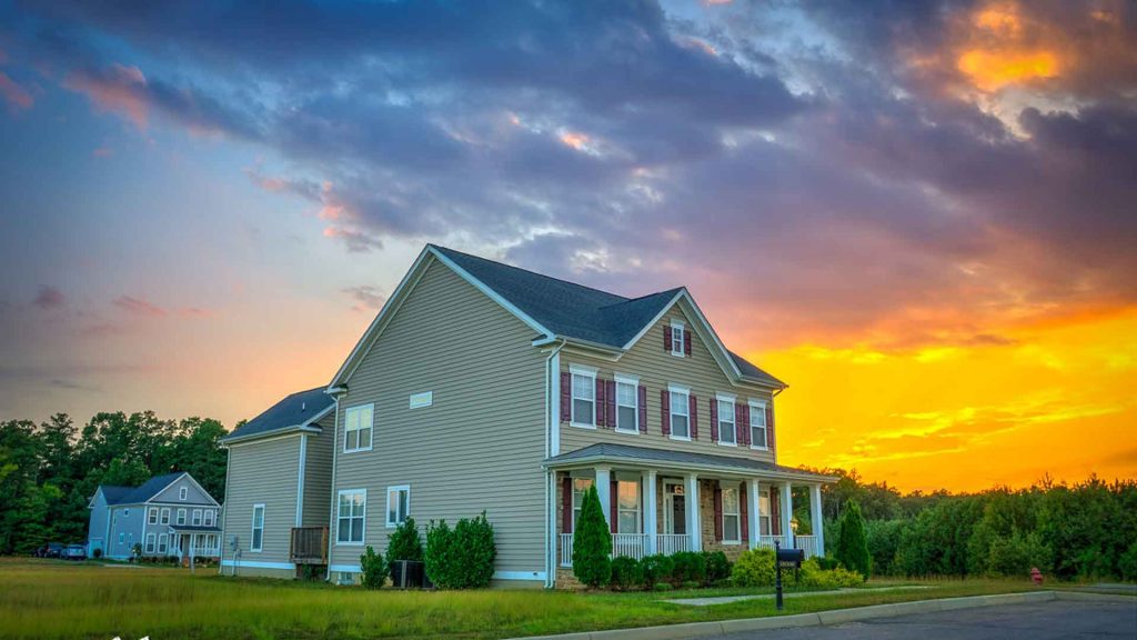 Virginia Real Estate Home Sunset